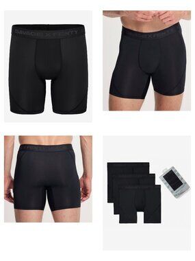 3-Pack Savage x Fenty Shadow Fit Boxer Briefs Black Size S